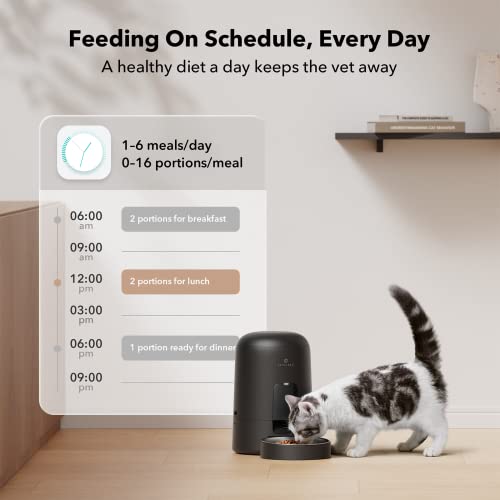 PETLIBRO Automatic Cat Feeder, Convenient 2L Timed Food Dispenser