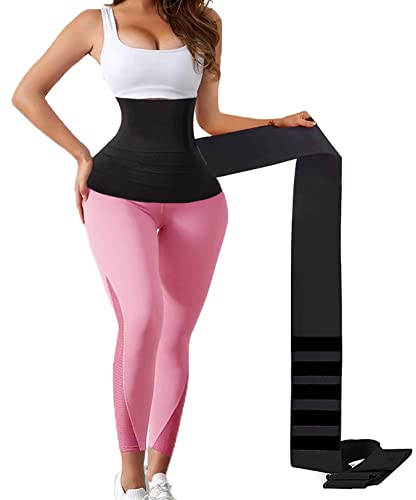 Women's Waist Trainer, Invisible Plus Size Black Belt