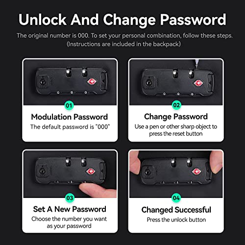 Anti Theft Backpack for Men: Laptop & Travel