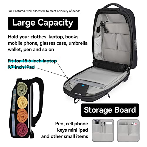 Anti Theft Backpack for Men: Laptop & Travel