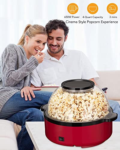 Large Microwave Popcorn Maker with Nonstick Plate