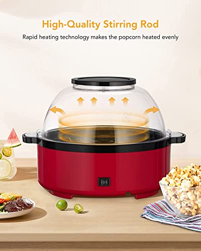 Large Microwave Popcorn Maker with Nonstick Plate