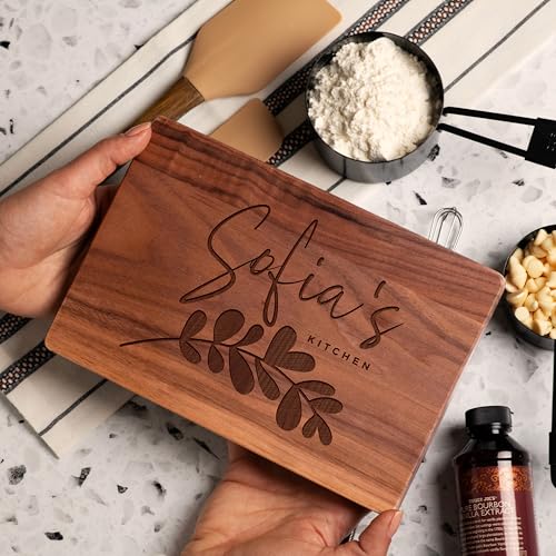 Custom Engraved Cutting Board, 11 Designs, 5 Wood Styles