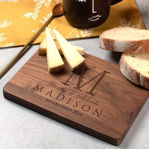 Custom Engraved Cutting Board, 11 Designs, 5 Wood Styles