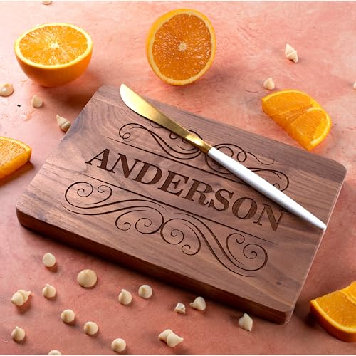 Custom Engraved Cutting Board, 11 Designs, 5 Wood Styles