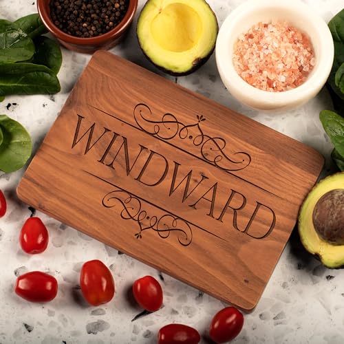 Custom Engraved Cutting Board, 11 Designs, 5 Wood Styles