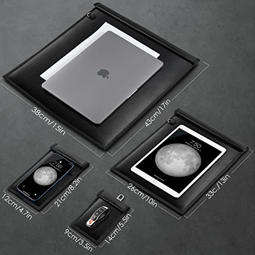 Faraday Bags - 4 Pack for Keys, Phones, Tablet