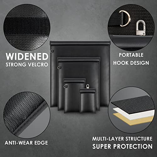 Faraday Bags - 4 Pack for Keys, Phones, Tablet