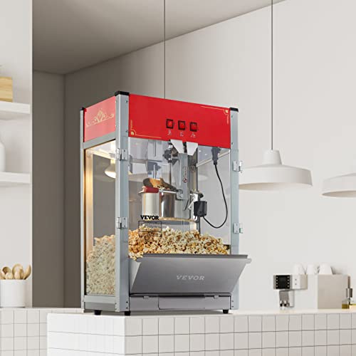 VEVOR 12 Oz Commercial Popcorn Machine, Theater Style