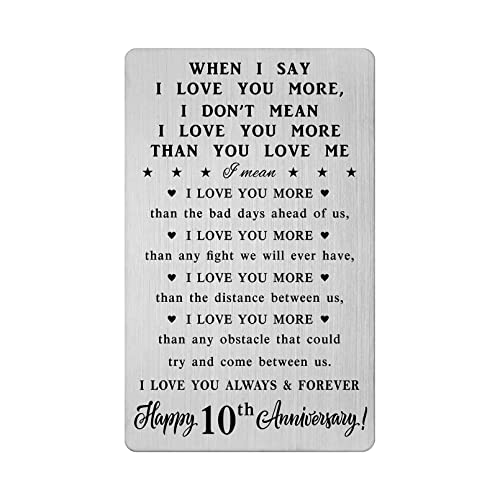 Romantic 10 Year Anniversary Gifts for Him & Her