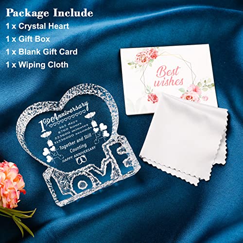 First Year Wedding Anniversary Crystal Gift Set
