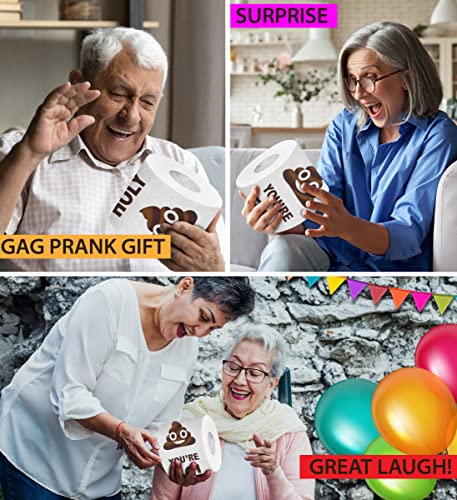 Holy Poop You're 70 Toilet Paper Gag Gift