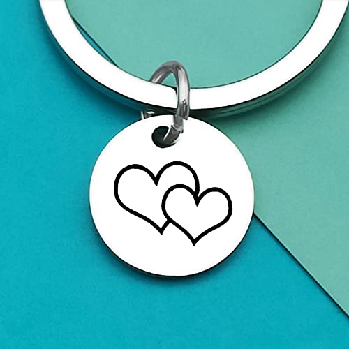 1st Anniversary Puzzle Keychain Set for Couples