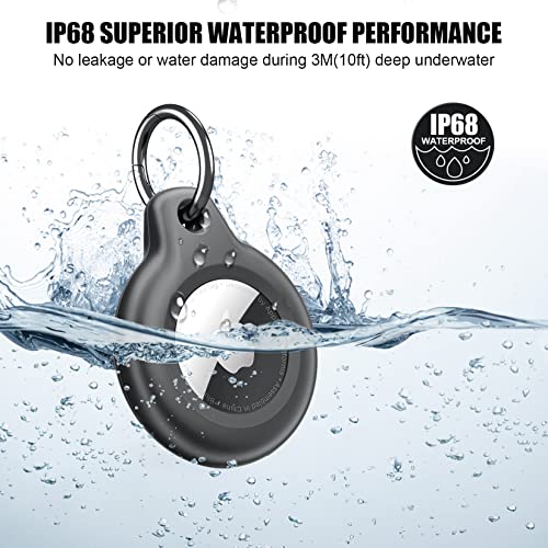 Waterproof Airtag Holder: 2 Pack Air Tag Keychain