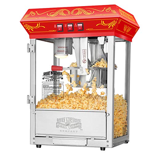 Countertop Style Popcorn Machine in Red
