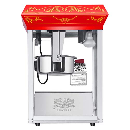 Countertop Style Popcorn Machine in Red