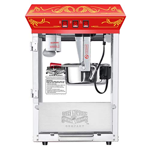 Countertop Style Popcorn Machine in Red