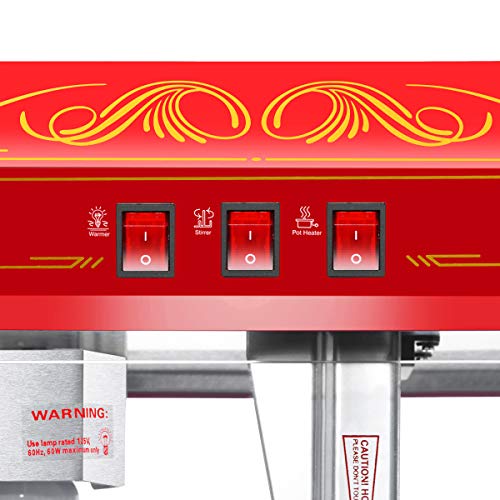 Countertop Style Popcorn Machine in Red