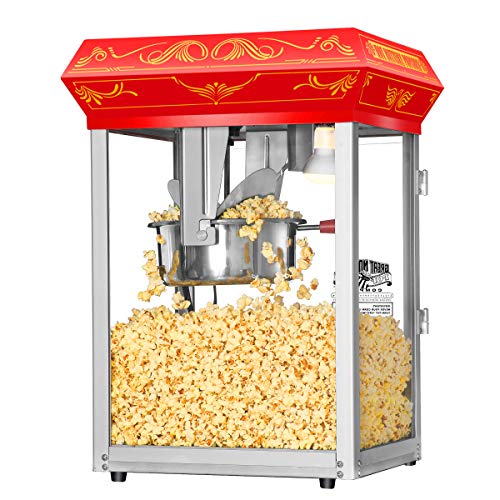 Countertop Style Popcorn Machine in Red