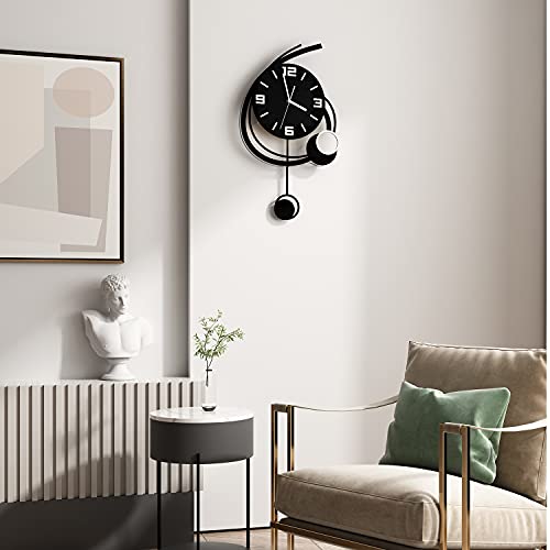 Large Modern Wall Clock for Home Decor, Silent