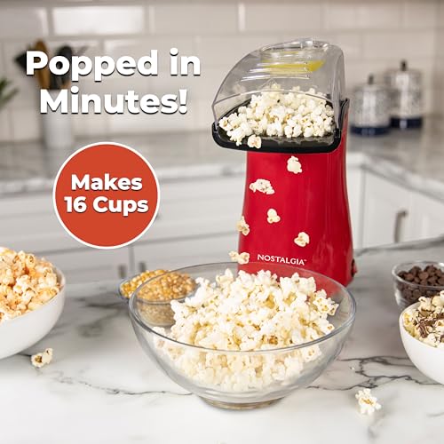 Nostalgic Hot Air Popcorn Maker | Healthy & Oil-Free