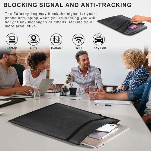 Large Faraday Bags Pack for Electronics and Keys