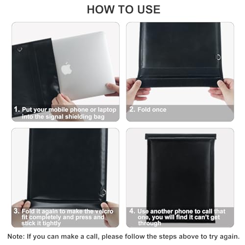 Large Faraday Bags Pack for Electronics and Keys