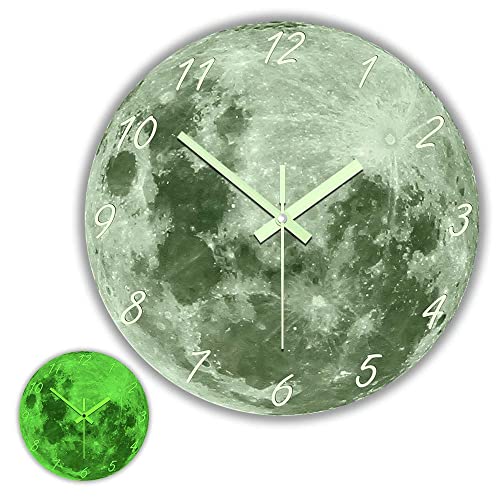 Geeky Days Glow in The Dark Moon Clock