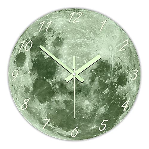 Geeky Days Glow in The Dark Moon Clock