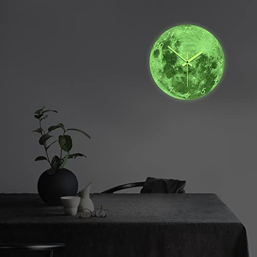 Geeky Days Glow in The Dark Moon Clock