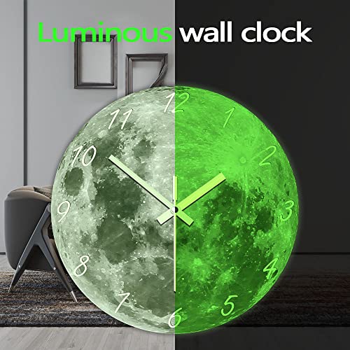 Geeky Days Glow in The Dark Moon Clock