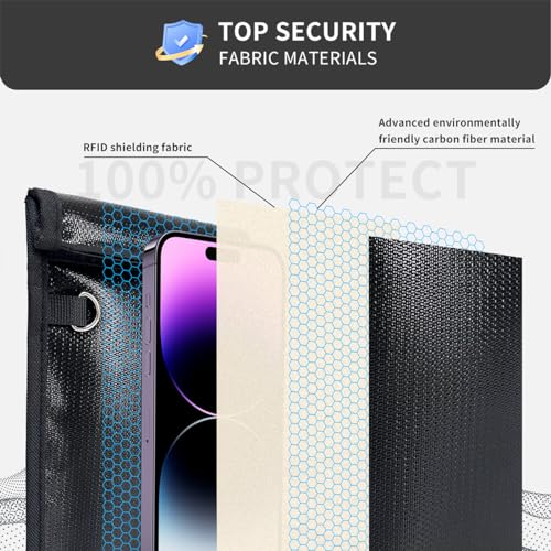 Faraday Bags 2 Pack for Devices & Car Keys