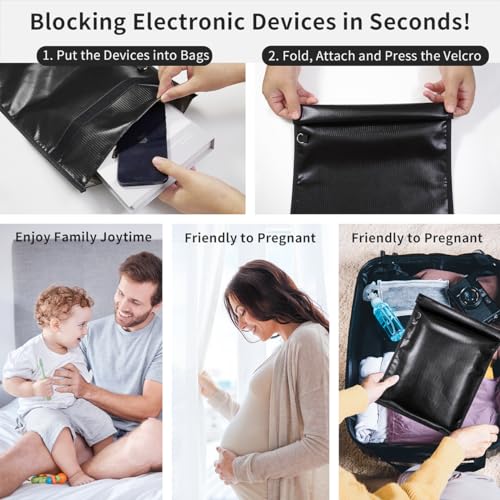 Faraday Bags 2 Pack for Devices & Car Keys
