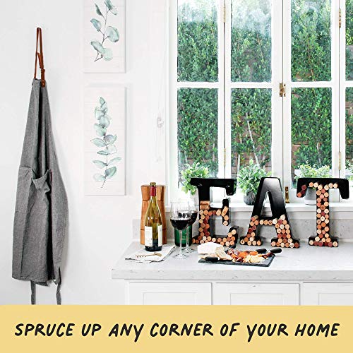 Large Metal Wine Cork Holder - A to Z Letters