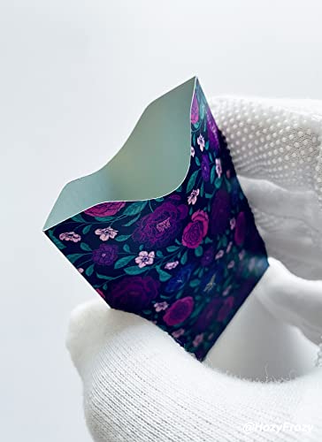 Set of 8 Purple RFID Blocking Credit Card Sleeves