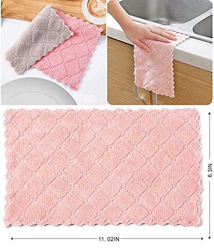10-Pack Soft Microfiber Kitchen Towels
