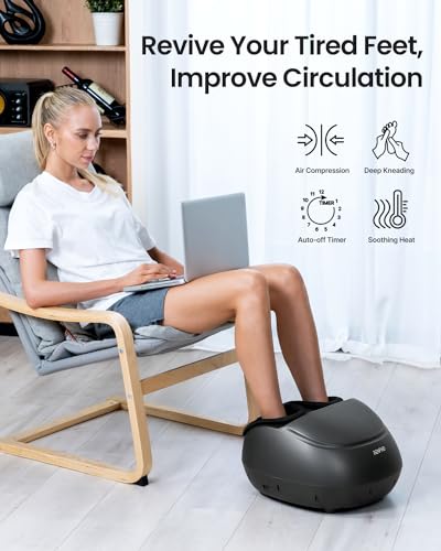 RENPHO Foot Massager for Tired Muscles - Men Size 12 (Black)