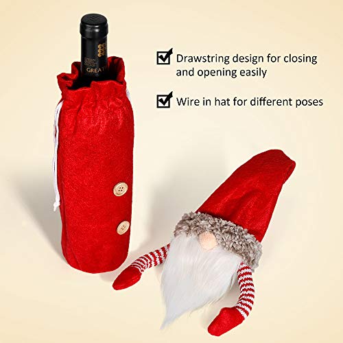 Handmade Swedish Gnomes Wine Bottle Toppers: 3 Pack