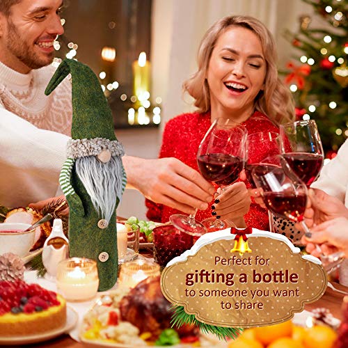 Handmade Swedish Gnomes Wine Bottle Toppers: 3 Pack