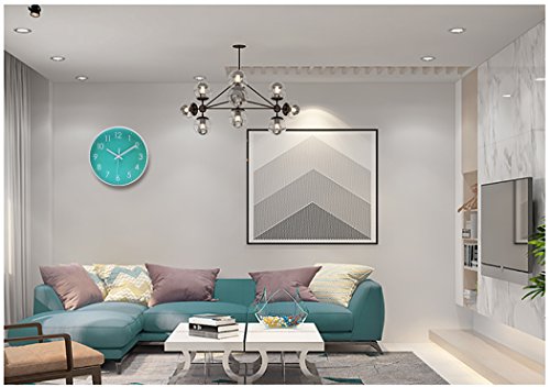 Epy Huts Modern Simple Teal Wall Clock