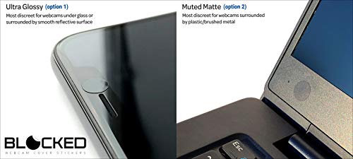 57-Pack Black Webcam/Camera Vinyl Covers with Multiple Sizes