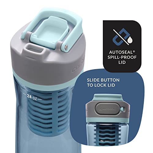 Contigo Freeflow Filtration Water Bottle, 24oz Dark Ice