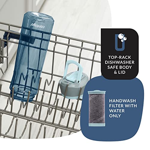 Contigo Freeflow Filtration Water Bottle, 24oz Dark Ice