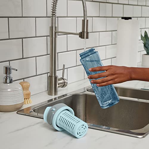Contigo Freeflow Filtration Water Bottle, 24oz Dark Ice