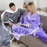 Catalonia Sherpa Wearable Blanket: Comfy Snuggle Wrap