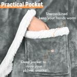 Catalonia Sherpa Wearable Blanket: Comfy Snuggle Wrap