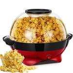 HOUSNAT Electric Popcorn Maker: Quick-Heat, Stirring, 28 Cups
