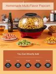 HOUSNAT Electric Popcorn Maker: Quick-Heat, Stirring, 28 Cups