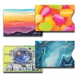 Set of 8 RFID Blocking Card Sleeves, Various Designs
