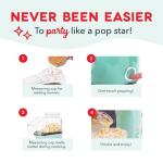 16 Cup Aqua Popcorn Popper with Measuring Cup